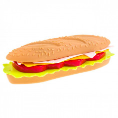 Sandwich de jucarie, 6 piese, 16x6x7 cm, plastic foto