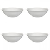 Set boluri, 4 piese, 445 ml, Portelan, Alb