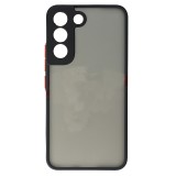 Husa Samsung S21 g991 5G Silicon+Plastic Colored Buttons Black
