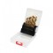 Set 19 burghie pentru metal 1-10 mm, placate cu titan