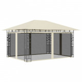 Pavilion cu plasă anti-ț&acirc;nțari, crem, 4x3x2,73 m, 180 g/m&sup2;