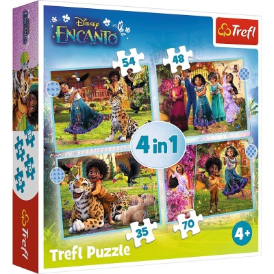 PUZZLE TREFL 4IN1 ENCANTO LUMEA MAGICA foto