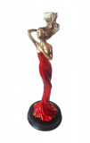 Statueta decorativa, Femeie, Rosu, 31 cm, 356328DX