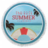 Cumpara ieftin Prosop de plaja Summer Sunset, Oyo Concept, &Oslash;155 cm, policoton, multicolor