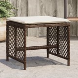 Gossi scaune de gradina cu perne, 4 buc., maro 41x41x36 cm poliratan