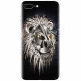 Husa silicon pentru Apple Iphone 8 Plus, Abstract Lion 001