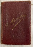 1913 Agendă antebelică / Ed LIBRARIA NATIONALA, liliput / 8, 5 x 6 cm / a apartinut unui avocat din Bucuresti, Str. Elefterie Nr. 32 bis / istorie