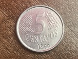 C50 - Moneda foarte veche - Brazilia - 5 centavos - 1996