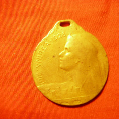 Medalia - 10 Ani de la Unire -Regina Maria 1928