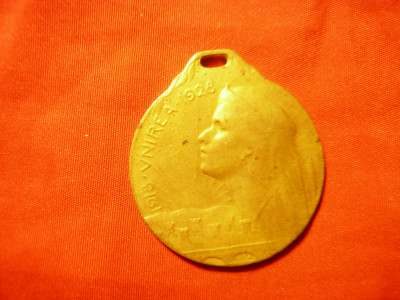 Medalia - 10 Ani de la Unire -Regina Maria 1928 foto