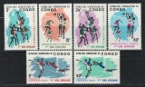 Congo, Kinshasa 1965 Mi 221/26 MNH - Jocuri sportive africane, Nestampilat