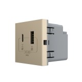 Modul Priza USB-A + USB-C LIVOLO &ndash; Serie Noua SmartElectro IntelligentHouse