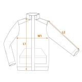 Bluza de lucru cu fermoar,femei,Neo L