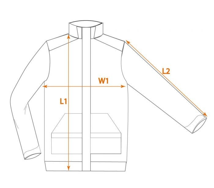 Bluza de lucru cu fermoar,femei,Neo L