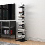 Raft de sine statator cu 10 polite Eksj&ouml; 150x39x39cm otel negru [en.casa] HausGarden Leisure