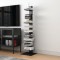 Raft de sine statator cu 10 polite Eksj&ouml; 150x39x39cm otel negru [en.casa] HausGarden Leisure