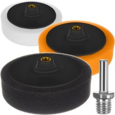 Set 3 bureti polish auto, M14/8mm, discuri de burete, 6x6x14,5cm