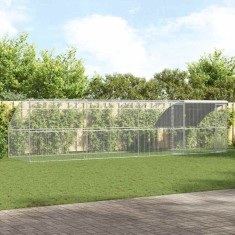 Cusca pentru pui Argintiu 800 x 200 x 198.5 cm Otel galvanizat foto