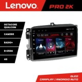 Navigatie Fiat 500L 2012-2017 Lenovo Kit-500L 8 core QLED 2K 8+256 360 Android Waze USB Navigatie Internet Youtube Radio CarStore Technology