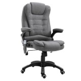 Vinsetto Fotoliu Relax cu 6 Zone de Masaj, Spătar Reglabil și Design Ergonomic, Gri | Aosom Romania