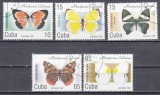 A12 S1 23 - Timbre foarte vechi - Cuba - fluturi exotici - 1997