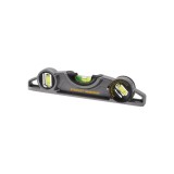 Stanley 0-43-609, nivela magnetica fatmax pro din aluminiu, 25 cm, 3 fiole, blister
