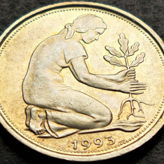 Moneda 50 PFENNIG - GERMANIA, anul 1993 *cod 1280 - litera J