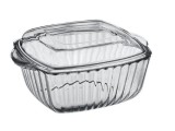 Vas Termorezistent Borcam Patrat, 2.6L, cu Capac Sticla - Tava Cuptor Jena