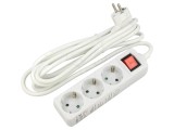 Prelungitor Alimentare Goobay 3m 3G1,5mm&sup2; 3 Prize 16A PVC Alb 51083