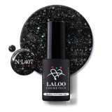 407 Black Holo Glitter | Laloo gel polish 7ml
