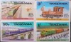 Tanzania trenuri, transporturi, serie 4v. nedant. Nestampilata, Nestampilat