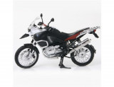 Motocicleta metalica bmw rs1200 gs alba scara 1 la 9