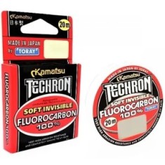 Fir Fluorocarbon KAMATSU Techron Soft, Invisible, 20m, 0.225mm, 3.51kg
