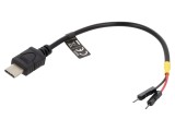 Cablu USB-C DELOCK 85418 1pin x2 0,1m Negru 22AWG