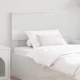 vidaXL Tăblie cap cu headboard Alb Lucios 90 cm Lemn compozit 888467