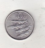 bnk mnd Islanda 10 coroane 2005 - fauna marina