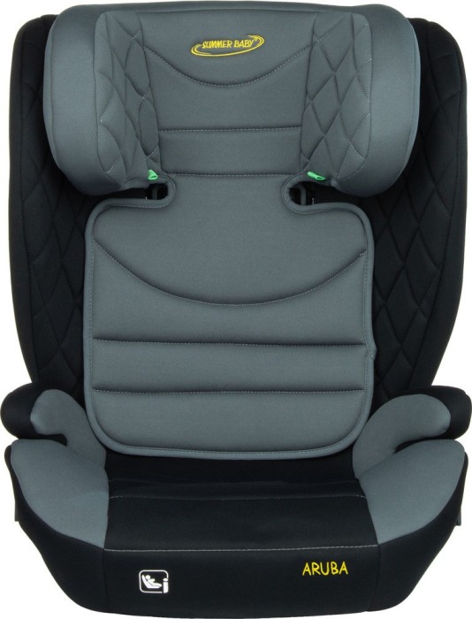 Scaun auto copii, 100-150 cm, I-Size, reglaj sezut/tetiere, ISOFIX, 38x45x57-80 cm, gri si negru