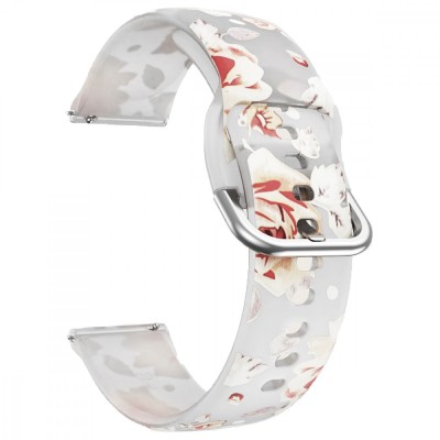 Curea silicon, compatibila Samsung Galaxy Watch 4 Classic, 46mm, VD Very Dream&amp;reg;, Quick Release, Crystal Rose foto