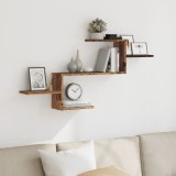 Gossi raft de perete, lemn vechi, 104x15x49 cm, lemn prelucrat