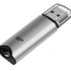 Stick USB Silicon Power Marvel Series M02, 64GB, USB 3.0 (Argintiu)