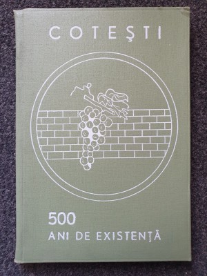 COTESTI. 500 DE ANI DE EXISTENTA foto