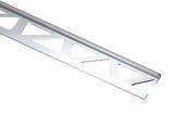 Profil aluminiu de colt exterior rotund pentru gresie si faianta, S53, bronz, 10 x 2500 mm
