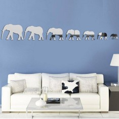 Sticker Acril Creativ, Familie de Elefanti