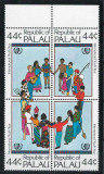 Palau 1985 Mi 80/83 block MNH - Anul International al Tineretului, Nestampilat