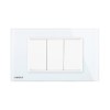 Priza blank - goala Livolo cu rama din sticla - standard italian SmartElectro IntelligentHouse