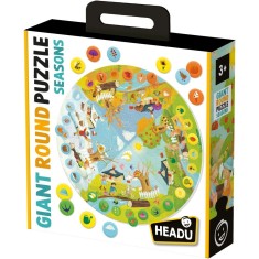 Headu - Puzzle Educativ rotund sa invatam Anotimpurile