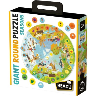 Headu - Puzzle Educativ rotund sa invatam Anotimpurile foto