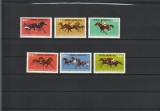 ROMANIA 1974 LP 841 CENTENARUL CURSELOR DE CAI DIN ROMANIA SERIE MNH NESTAMP