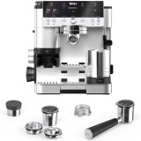 Espressor semi-automat Ninja 3in1 Luxe Cafe Premier ES601EU, 1650 W, 14 bar, 2l, Sistem spumare lapte Dual Froth, 25 setari macinare, Cantar digital i