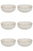 Set boluri, 6 piese, 680 ml, Ceramica, Bej